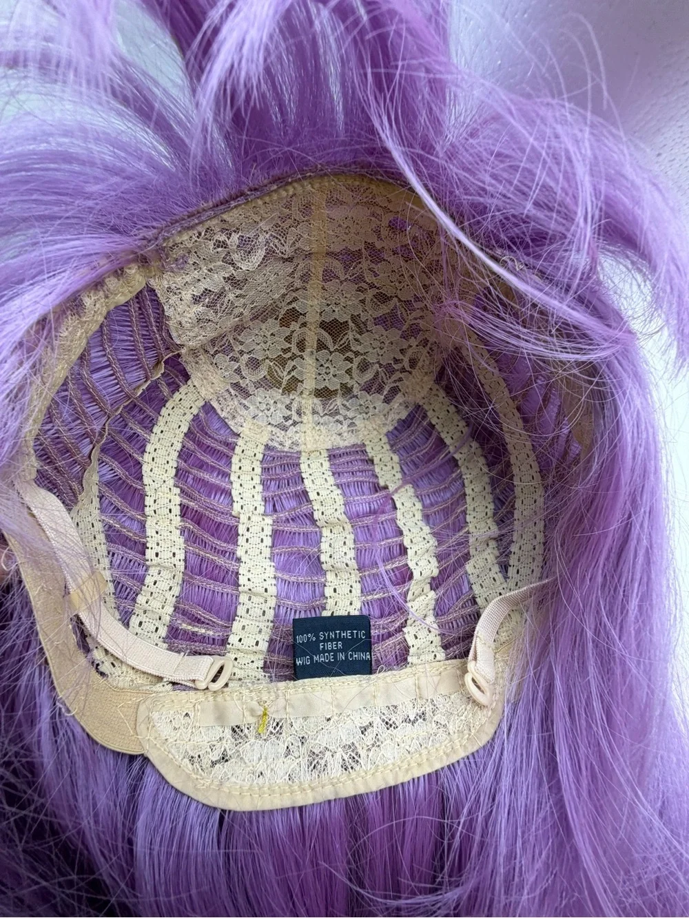 Women’s Wig, Purple, 16 In Long, Synthetic